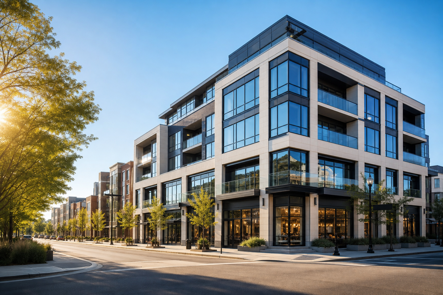 Commercial construction project financing scene
